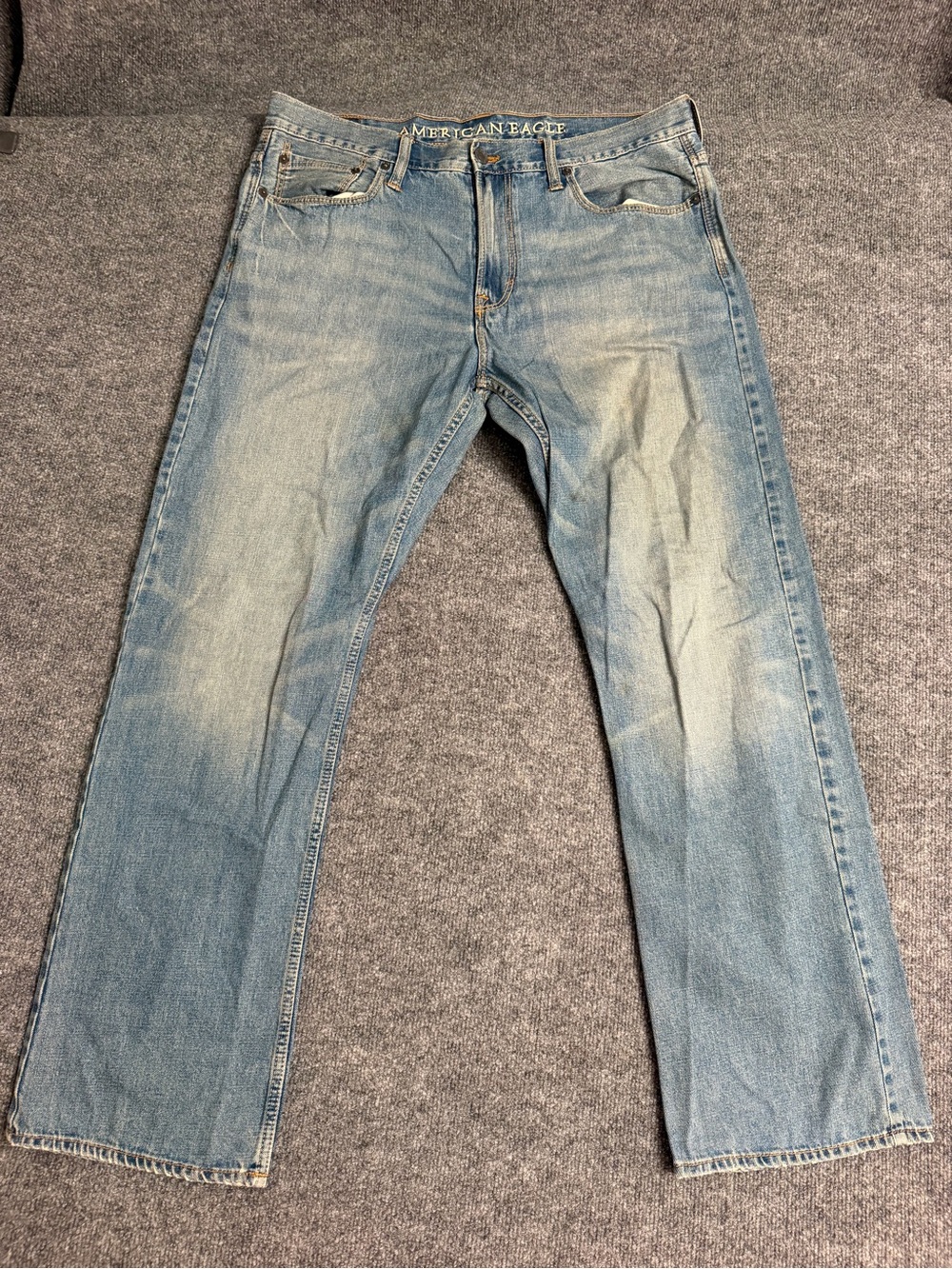 Levi's faded light blue straight men's jeans
